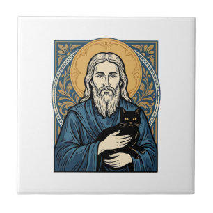 Camisa Vetorial de Design de Retrato de Gato Sagra