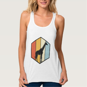 Camisa Vetorial de Safári Geométrico de Girafa Vin