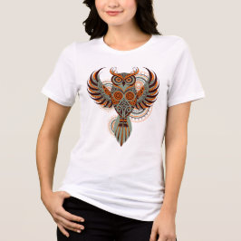 Camisa Vetorial Mandala de Coruja Tribal