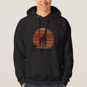 Camisa Vetorial Vintage Giraffe Sunset Safari Desi
