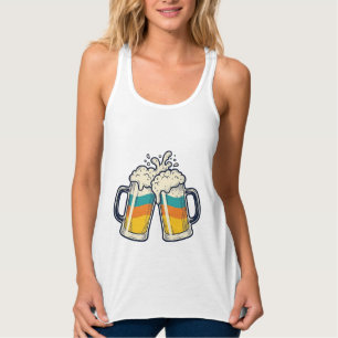 Camisa Vetorial Vintage Rainbow Beer Mug Cheers_1