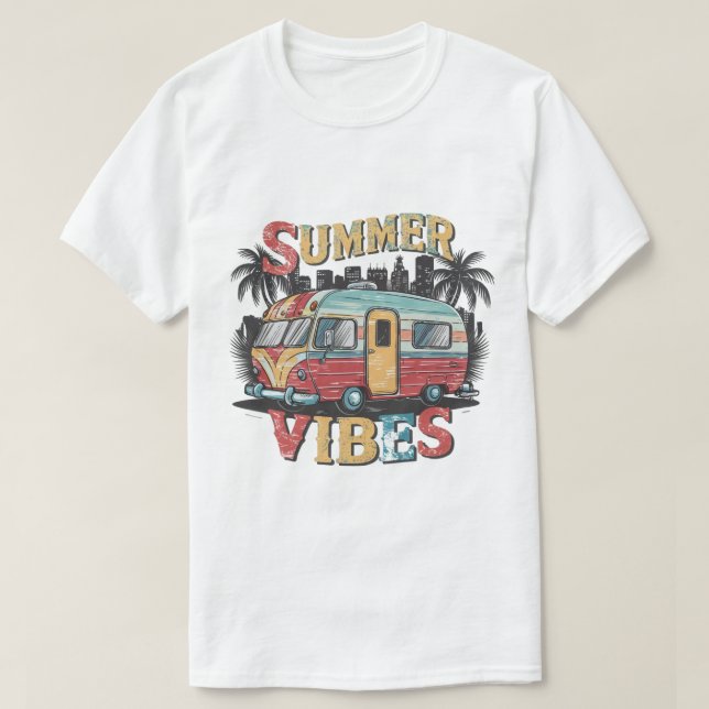 camisa vibrações de verão (Frente do Design)