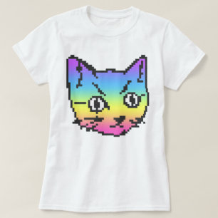 CAMISA VIDEO GATINHO PIXEL ART