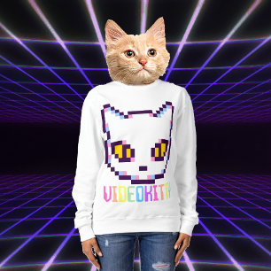 CAMISA VIDEO KITTY CAT PIXEL ART