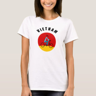 Camisa VIETNAM do cavaleiro de bicicleta
