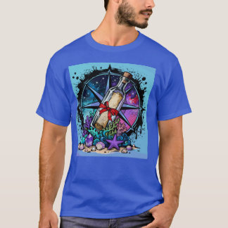 Camisa Vintage Bússola Náutica com Mensagem numa G