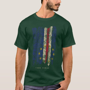 Camisa Vintage Cabo Verde Retro Bandeira Cabo Verd