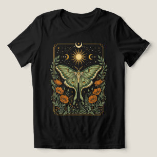 Camisa Vintage Celestial Luna Moth Dark Cottagecor