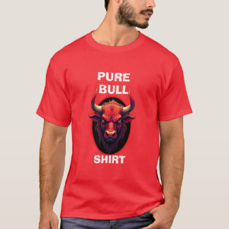 Camisa vintage clássica de touro puro novidade