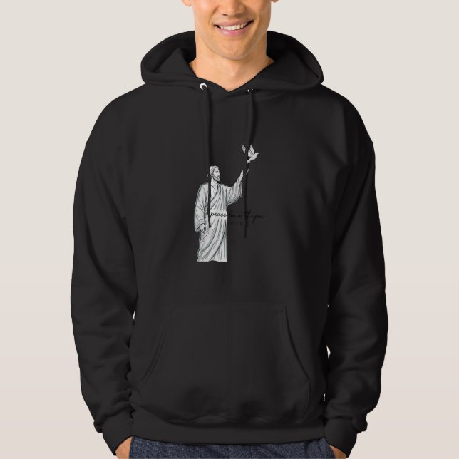 Camisa Vintage Cristã Pombo Paz Seja Com Você (Frente)