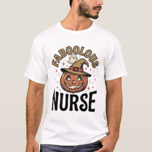 Camisa Vintage de Abóbora de Halloween de Enfermei