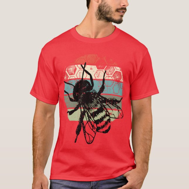 Camisa vintage de apicultor de mel (Frente)