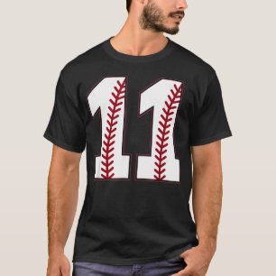 Camisa Vintage de Beisebol Número 11 Esportes Retr