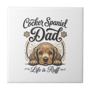 Camisa Vintage de Cachorro Pai Cocker Spaniel Vida