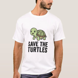 Camisa Vintage de Conservação de Tartarugas Salve