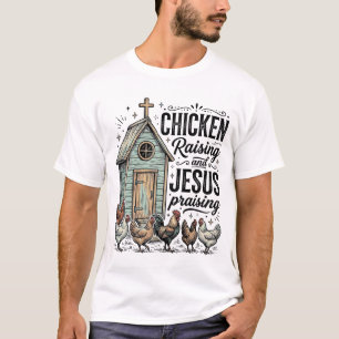 Camisa Vintage de Fazenda Criando Frango E Louvand
