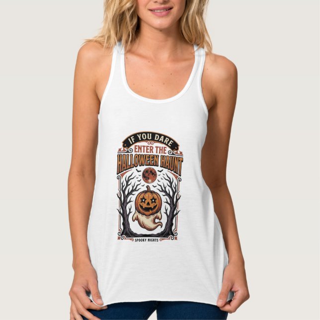 Camisa Vintage de Halloween Abóbora Gravada Assust (Frente)