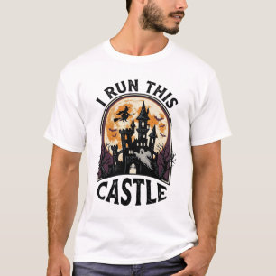 Camisa Vintage de Halloween Castelo Assombrado Bru