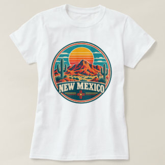 Camisa Vintage de Montanha de Cacto do Deserto do