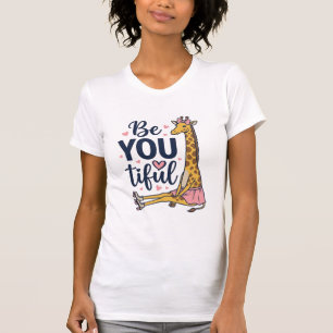 Camisa Vintage De Patins De Roda Girafa Linda Você