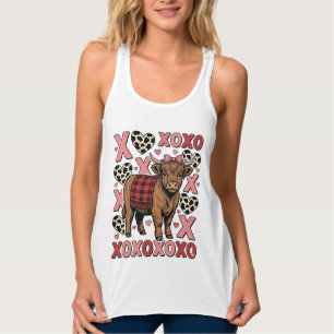Camisa Vintage do Dia dos Namorados Vaca Highland