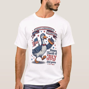 Camisa Vintage Fourth of July Goose 250 Anos Desig