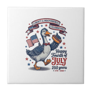 Camisa Vintage Fourth of July Goose 250 Anos Desig