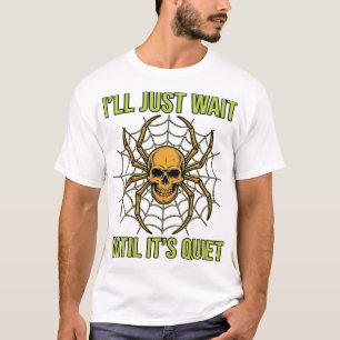 Camisa Vintage Halloween de Caveira de Aranha Engr