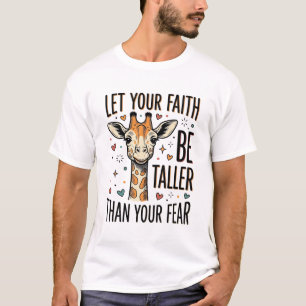 Camisa Vintage Inspiradora de Girafa Fé_1