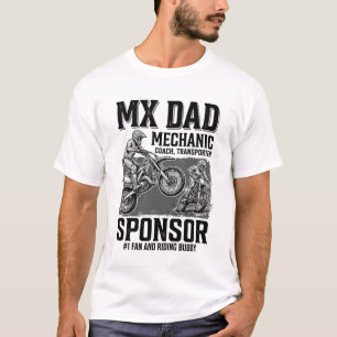 Camisa Vintage MX Dad Motocross Riding Buddy Desig