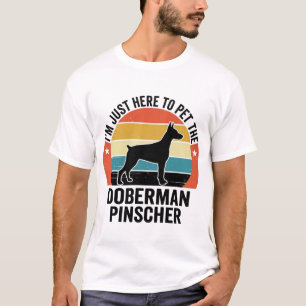Camisa Vintage para Amantes de Doberman Pinscher