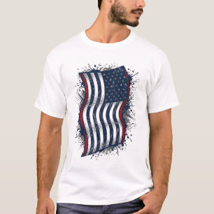Camisa Vintage Patriótica Desgastada Design_1