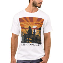 Camisa Vintage Pôr do Sol Pai Legal Pescaria Desig