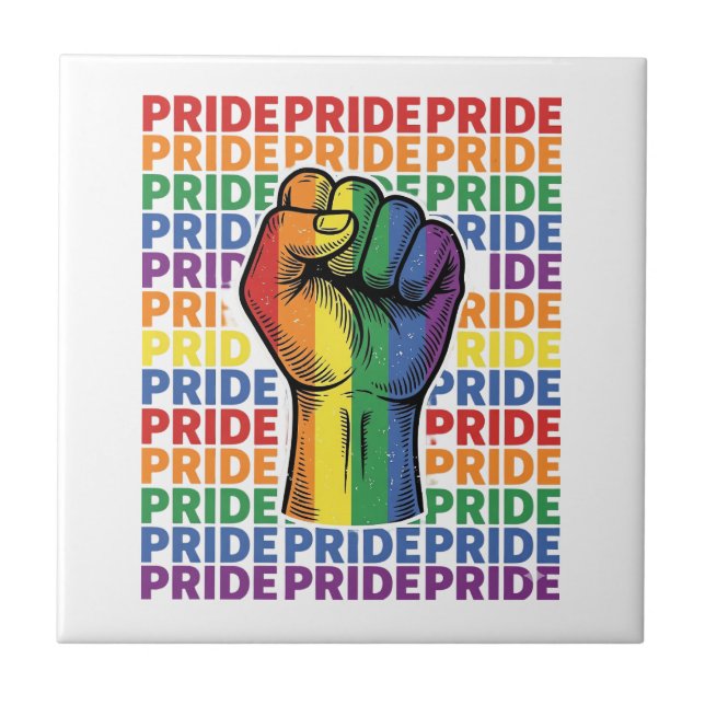 Camisa Vintage Pride Punho Erguido Arco-íris Desig (Frente)