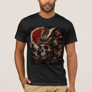 Camisa Vintage Samurai Skull Guerreiro Japonês