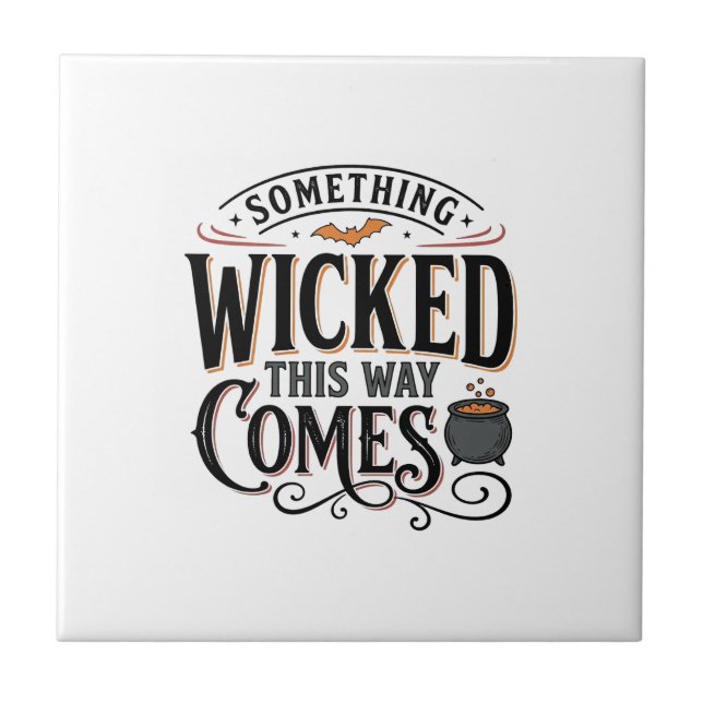 Camisa Vintage Something Wicked de Halloween Desig (Frente)