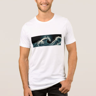 Camisa Vintage Ukiyo e Surfing Zen Meditation