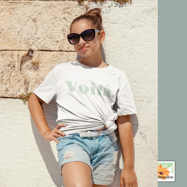 Camisa Voilà, Presente Francês, Palavra Paris (Criador carregado)