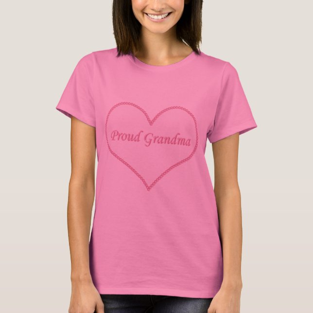 Camisa Vovó Orgulhosa, Rosa (Frente)