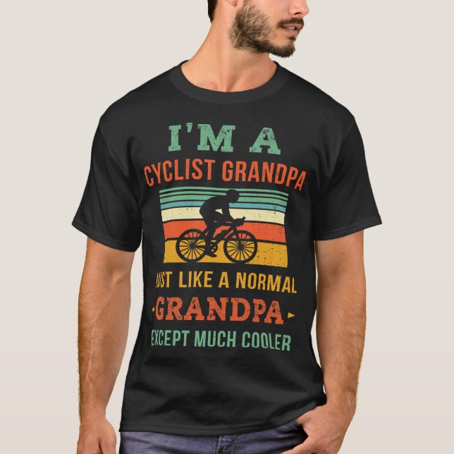 Camisa Vovô Retrociclista - Vovô ciclando  (Frente)
