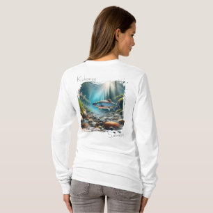 Camisa Worn Calm Kokanee Salmon Stream Tee