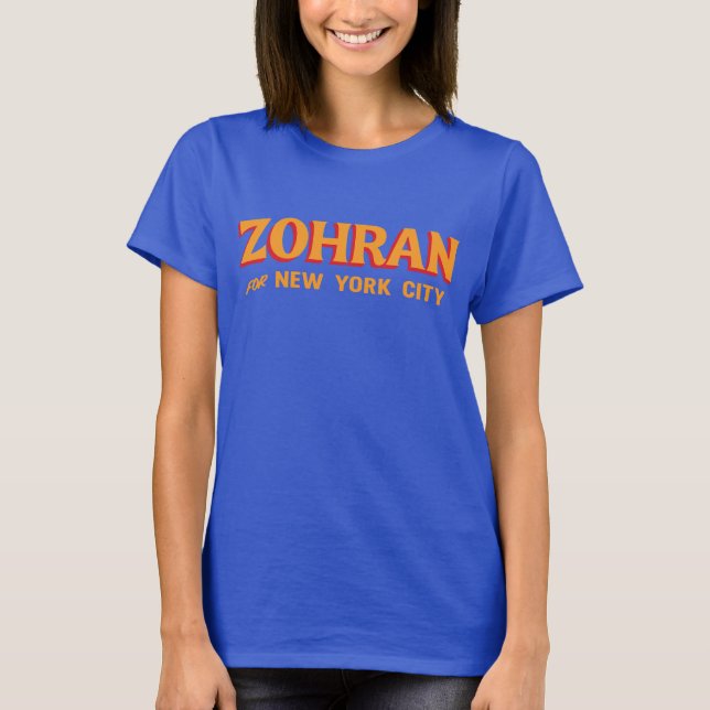 Camisa Zohran Mamdani para Prefeito, Campo Polític (Frente)