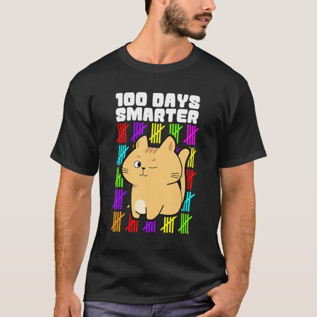 Camisas 100 Dias Mais Inteligentes, Meninos Menina (Frente)