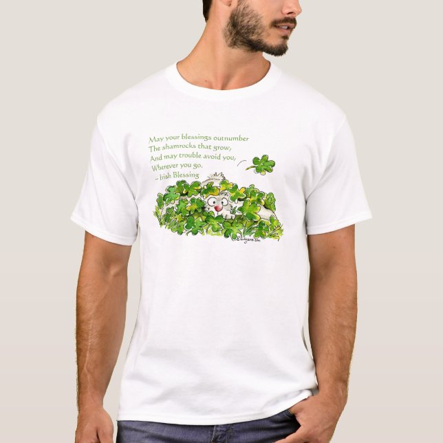 Camisas bonitos do dia T do St. Patricks da bênção (Frente)