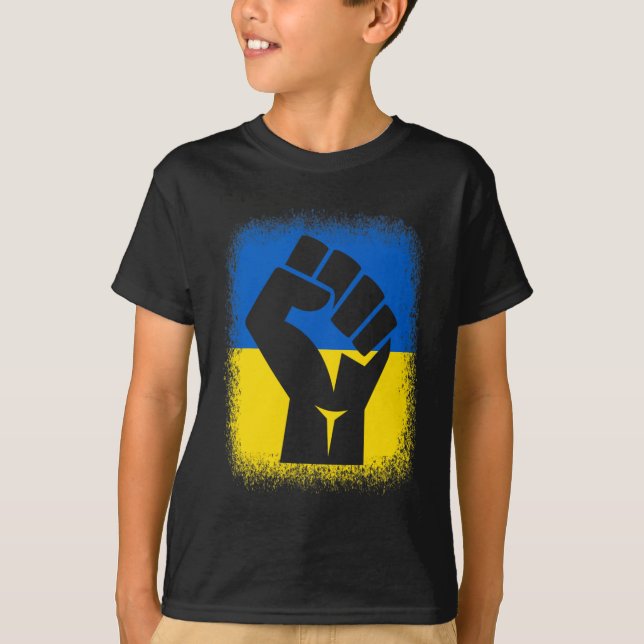 Camisas Branqueadas Punho Bandeira Eu Fico Com a U (Frente)