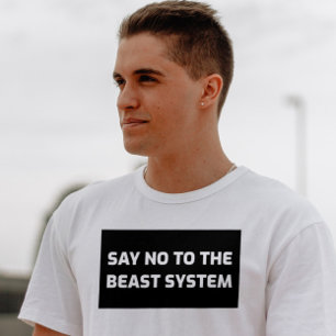 CAMISAS CRISTÃOS, DIGA NÃO AO SISTEMA BEAST