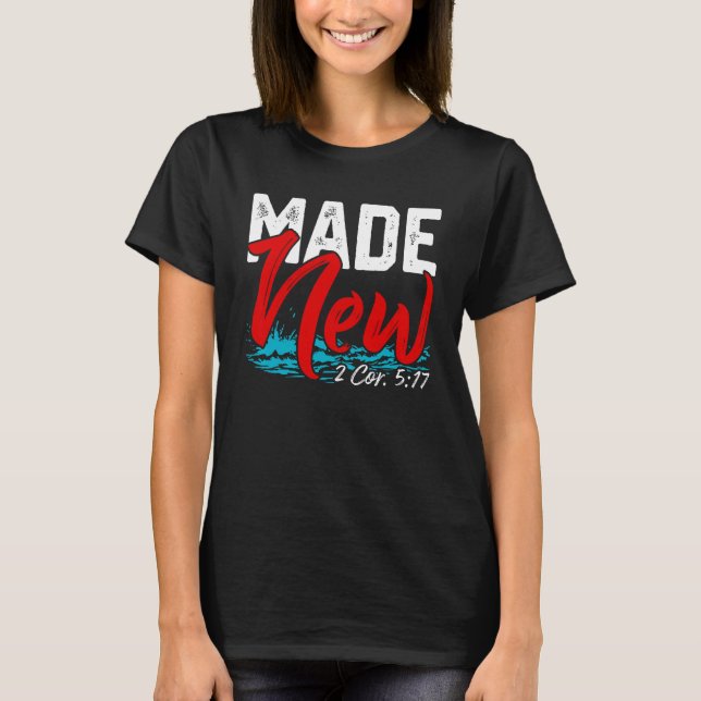 Camisas Cristãs De Camisas De Batismo Nova Para Jo (Frente)