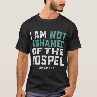 Camisas Cristãs Não Estou Envergonhada Do Evangelh