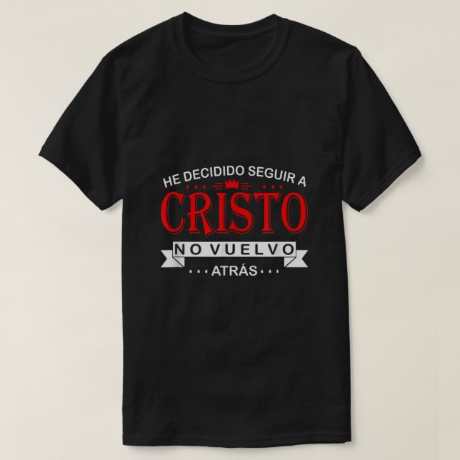 camisas cristianas em espanhol christian sh (Frente do Design)
