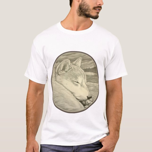 Camisas da arte do cão da camisa dos homens da (Frente)